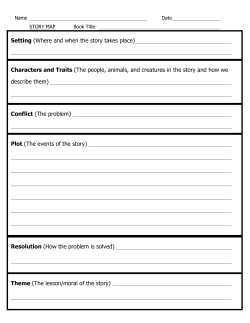 Setting (Where and when the story takes place) Characters and