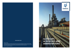 Glossary