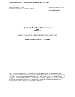 Lafayette City-Parish Consolidated Government dba LUS Fiber