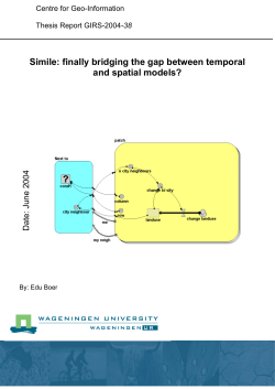 Simile: finally bridging the gap between temporal and spatial models?