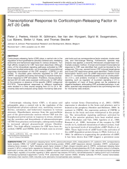 Transcriptional Response to Corticotropin