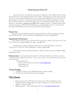 AP Modern European History