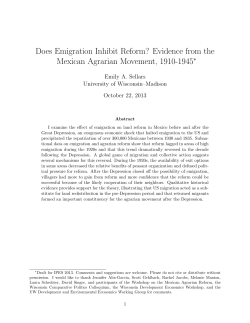 Does Emigration Inhibit Reform? - Niehaus Center for Globalization