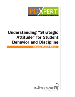 Understanding &ldquo;Strategic Attitude&rdquo;