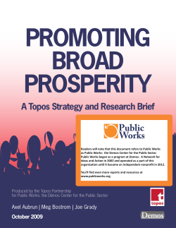 A Topos Strategy and Research Brief