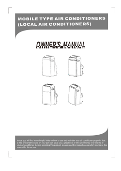 MOBILE TYPE AIR CONDITIONERS (LOCAL AIR CONDITIONERS)