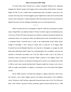 Chapter 13 Biography of Oliver Cromwell