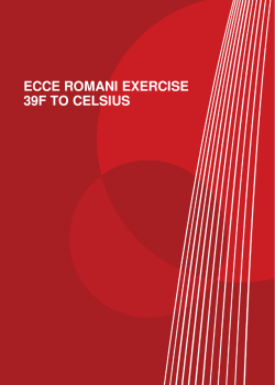 ecce romani exercise 39f to celsius