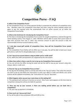 Competition Purse - Castle Golf Club