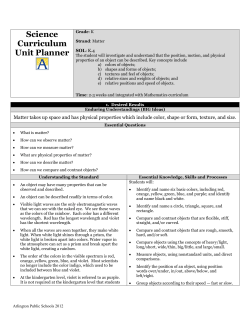 Physical Properties - Arlington Public Schools