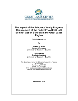 Technical Index - The Great Lakes Center for Education Research