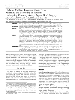 Diabetes mellitus increases short-term mortality and