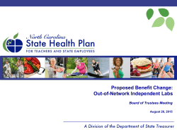 Proposed Benefit Change: Out-of