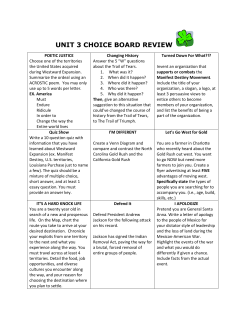 unit 3 choice board review