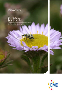 A Guide For The Preparation And Use Of buffers In Biological