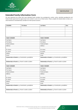 grandparents` information form
