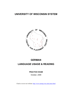 German language usage and reading
