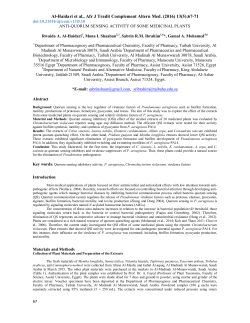 Al-Haidari et al., Afr J Tradit Complement Altern Med. (2016) 13(5