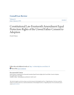 Constitutional Law-Fourteenth Amendment Equal Protection