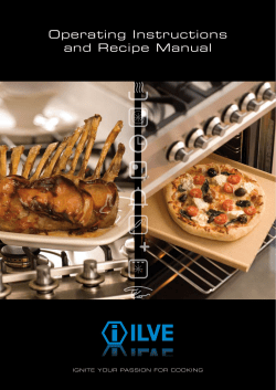 Operating Instructions and Recipe Manual
