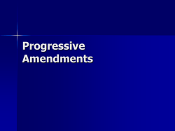 Progressive Amendments