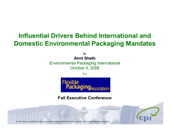 Environmental Packaging Mandates