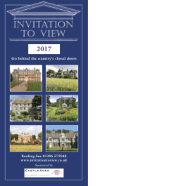 a brochure - Invitation to View