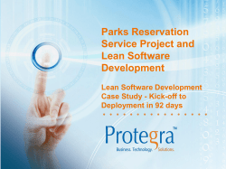 Parks Reservation System