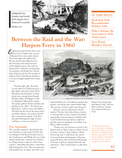 Between the Raid and the War: Harpers Ferry in 1860