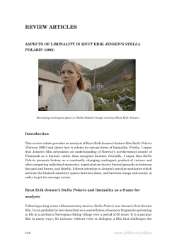Aspects of Liminality in Knut Erik Jensen`s Stella Polaris (1993)