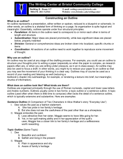 The Writing Center at Bristol Community College