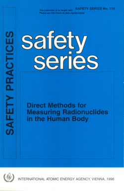 direct methods for measuring radionuclides in the human body