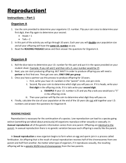 Reproduction! - Coventry Local Schools