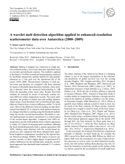 A wavelet melt detection algorithm applied to enhanced