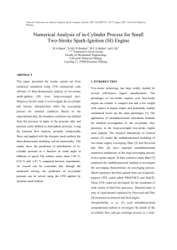 Numerical Analysis of in-Cylinder Process for Small Two