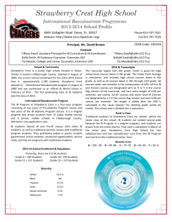 Strawberry Crest High School Counseling Department