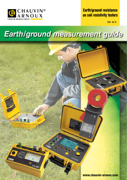 Earth/ground measurement guide