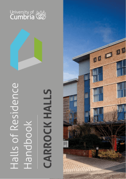 Halls of Residence Handbook- Carrock Halls
