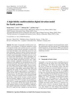 A high-fidelity multiresolution digital elevation model for Earth systems