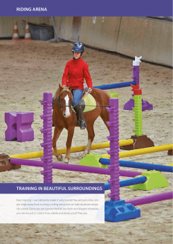 RIDING ARENA TRAINING IN BEAUTIFUL SURROUNDINGS
