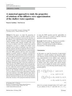 A numerical approach to study the properties of solutions of the