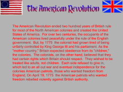 The American Revolution ended two hundred years of British rule for