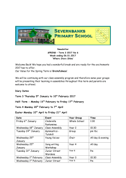 Welcome Back! We hope you had a wonderful break and are ready