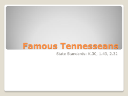 Famous Tennesseans - Teach Tennessee History