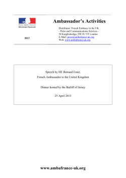 Ambassador`s Activities