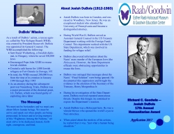 Josiah DuBois 17th Annual Humanitarian Award Application 2017