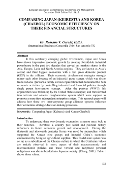 and korea (chaebol) - European Journal of Economic, Law and Politics
