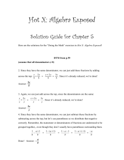 Ch. 5 Solutions - Danica McKellar