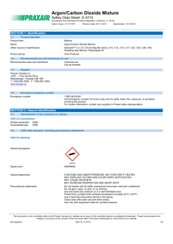Argon-Carbon Dioxide Mixture (StarGold&trade; C2, C4