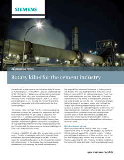 Rotary kilns for the cement industry